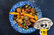 FunGuy’s Garlic and Balsamic Glazed Carrots and Mushrooms