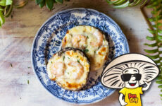 FunGuy’s Garlic Shrimp and 3 Cheese Portobello Mushrooms