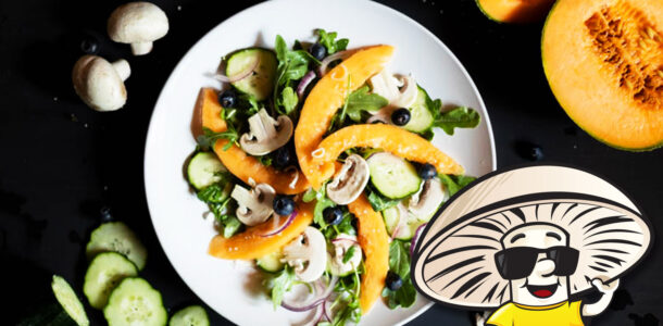 FunGuy’s Cantaloupe Blueberry and Cucumber Salad