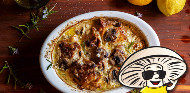 FunGuy's Creamy Rosemary Chicken and Mushrooms