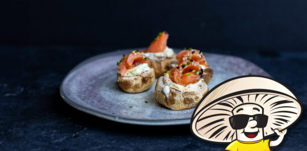 Smoked Salmon and Chives FunGuy Stuffers