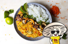 FunGuy’s Creamy Coconut Red Lentils and Crimini Mushrooms