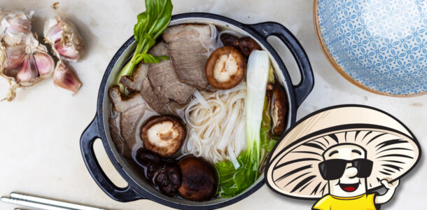 FunGuy’s Immune Boosting Shiitake and Beef Soup