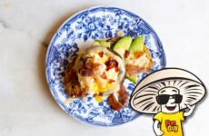 FunGuy’s Portobello Eggs Benedict Avocado Toast