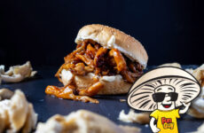 FunGuy’s Pulled Barbecue Oyster Mushroom Sandwich