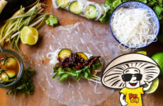 FunGuy's Sticky Teriyaki Shiitake Mushroom Summer Rolls