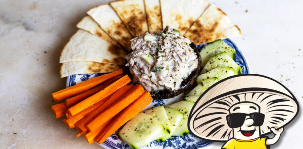 FunGuy's Tuna Salad Stuffed Portobello Mushrooms