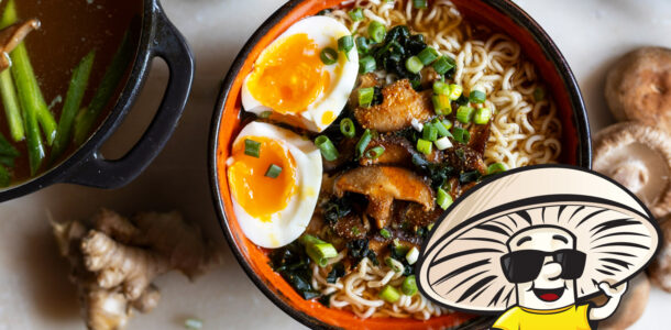 FunGuy’s Shiitake Mushroom Ramen with Eggs