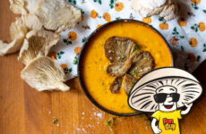 FunGuy's Autumn Roasted Pumpkin Soup and Oyster Mushrooms