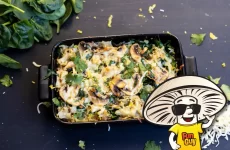 FunGuy’s Cheesy Mushrooms and Cauliflower Rice