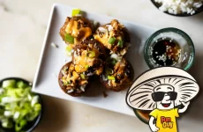 FunGuy's Sweet Chili Chicken Stuffers with Sweet Sriracha Chili Mayo