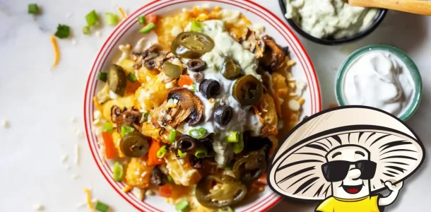 FunGuy's Loaded Mushroom Tater Tot Nachos