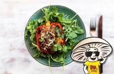 FunGuy’s Cheesy Mushroom Stuffed Peppers