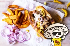 FunGuy’s Mushroom Pepper and Cheese Hot Dogs