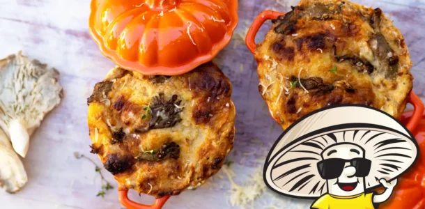 FunGuy's Fall Thyme White Oyster Mushroom Lasagna